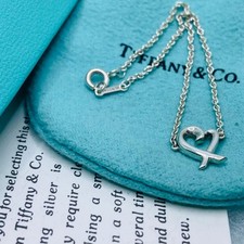 Bracciale Tiffany & Co. Loving Heart Catena Argento Ag925 Aragosta