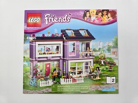 LEGO Friends 41095 Emma's House INSTRUCTIONS & STICKER SHEET ONLY
