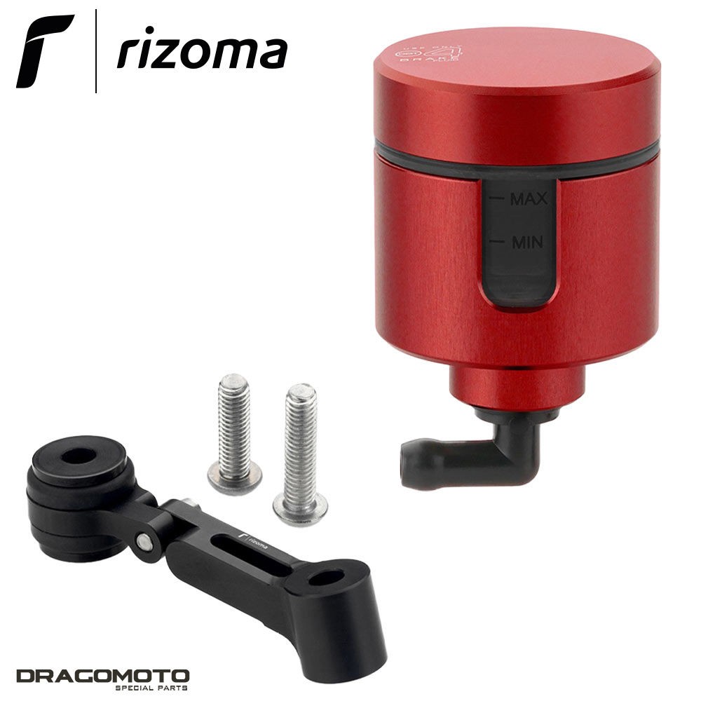 Réservoir encoche Rizoma rouge pour Ducati Hypermotard 950 en balade et roadtrip