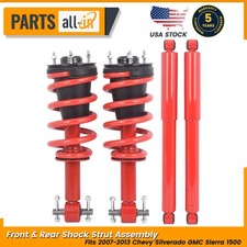 Front Rear Shock Strut Assembly Fits 2007-2013 Gmc Sierra 1500 Chevy Silverado
