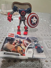 LEGO Marvel Avengers Captain America Mech Armor 76168 w/ Mini Figure Complete 