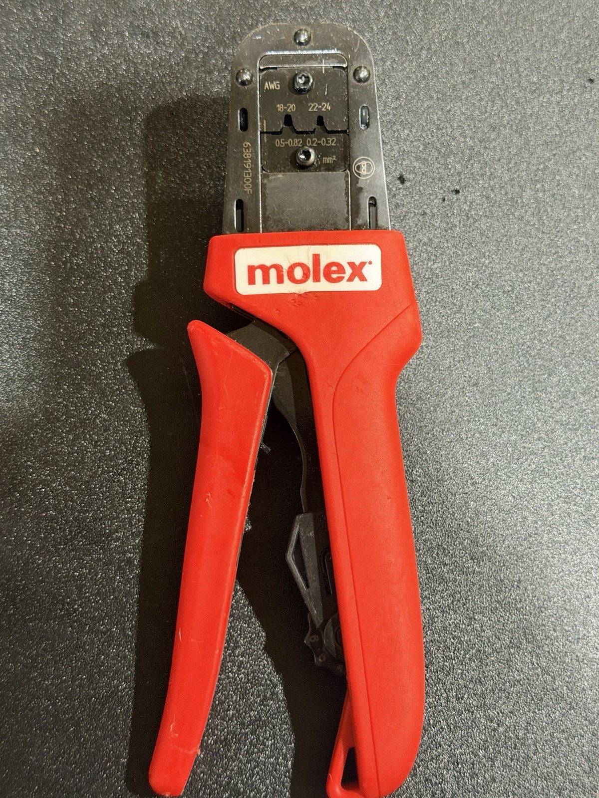 MOLEX 638190900F, 63819-0900F crimper tool