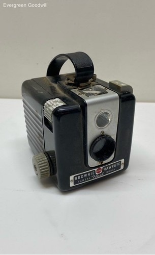 Appareil Photo Ancien Kodak Brownie Flash Caméra. France. Housse Cuir. 1955