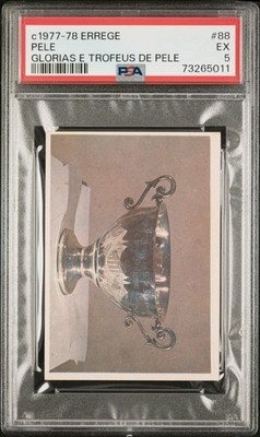 Carte à Collectionner Pelé 1977 #35 PSA 4 - Glorias E Trofeus De Pele - Rare