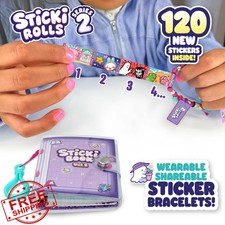 STICKI Rolls Sticker Bracelet Collection Book 120 Mini Stickers