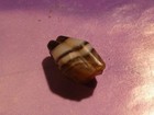 ANCIENT PEPPER SHAPED SULEMANI BLACK WHITE AMULET BEAD SECTION 11.2-7.0 MM — photo 2