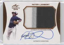 2015 Leaf Trinity Patch Auto Bronze Peter Lambert #PA-PL1 Patch Auto 9cf