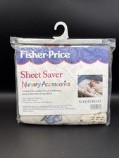 Vintage Nursery Sheet Saver Fisher Price 1998 Noah  s Boat