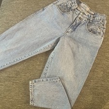 Vintage 80's 90s ZENA High Waisted Mom Blue Jeans Sz 7 Tapered denim