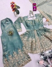 Women Sharara Out Fit Fandy Wow Look .wedding ,party,Festive Wear.SIZE S To XXXL