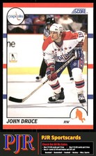John Druce 1990-91 Score American #246 Washington Capitals Rookie
