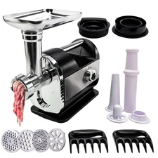 3200W Electric Meat Grinder Heavy Duty Commercial Sausage Maker Mincer Stuffer