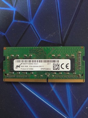 8GB 1RX8 PC4-3200AA-SA2-11 MTA8ATF1G64HZ-3G2J1 Micron