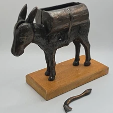 For Parts 1930's McCern Mfg Co Mechanical Donkey Cigarette Dispenser 7"