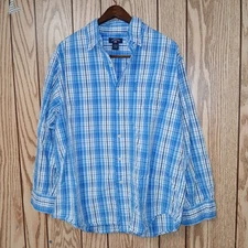 U.S. Polo Assn Mens Shirt Button Down Long Sleeve Size Large READ FOR MEASUREMEN