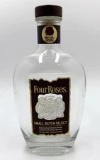 Four Roses empty bottle Small Batch Select Kentucky Bourbon Whiskey Glass 750 ml