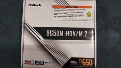 ASRock B650M-HDV/M.2 AM5 MicroATX AMD Motherboard