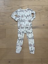 Little Planet By Carter  s White Holiday Theme Pajamas Set, Size 3T