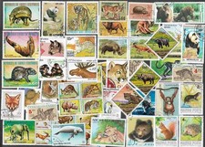 WILD ANIMALS  200 ALL DIFFERENT STAMPS NATURE   COLLECTION  28/3/26