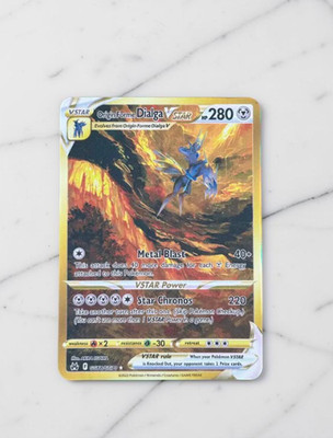 Origin Forme Dialga VSTAR  Gold Metal Pokemon Card Collectible Gift/Display