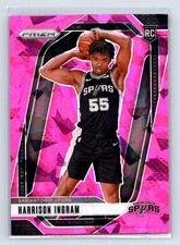 2024-25 Panini Prizm #254 Harrison Ingram Prizms Pink Ice San Antonio Spurs RC