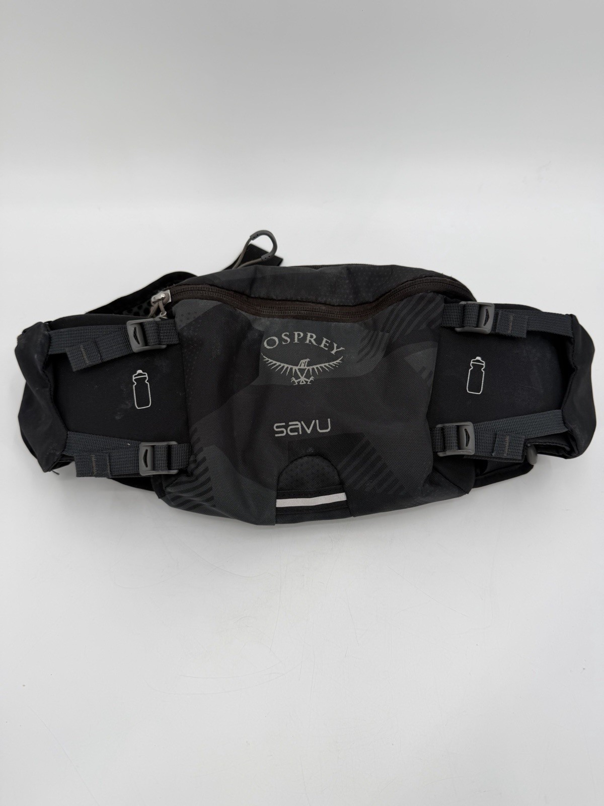 (Used) Osprey Savu Hydration Waist Pack Airscape Lumbar Belt Water Bottle Pockets (31.49 USD) (Used) Osprey Savu Hydration Waist Pack Airscape Lumbar Belt Water Bottle Pockets (31.49 USD)