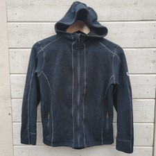 Kuhl Kid's Black Zip-up Hooded Jacket - size M 10-12 