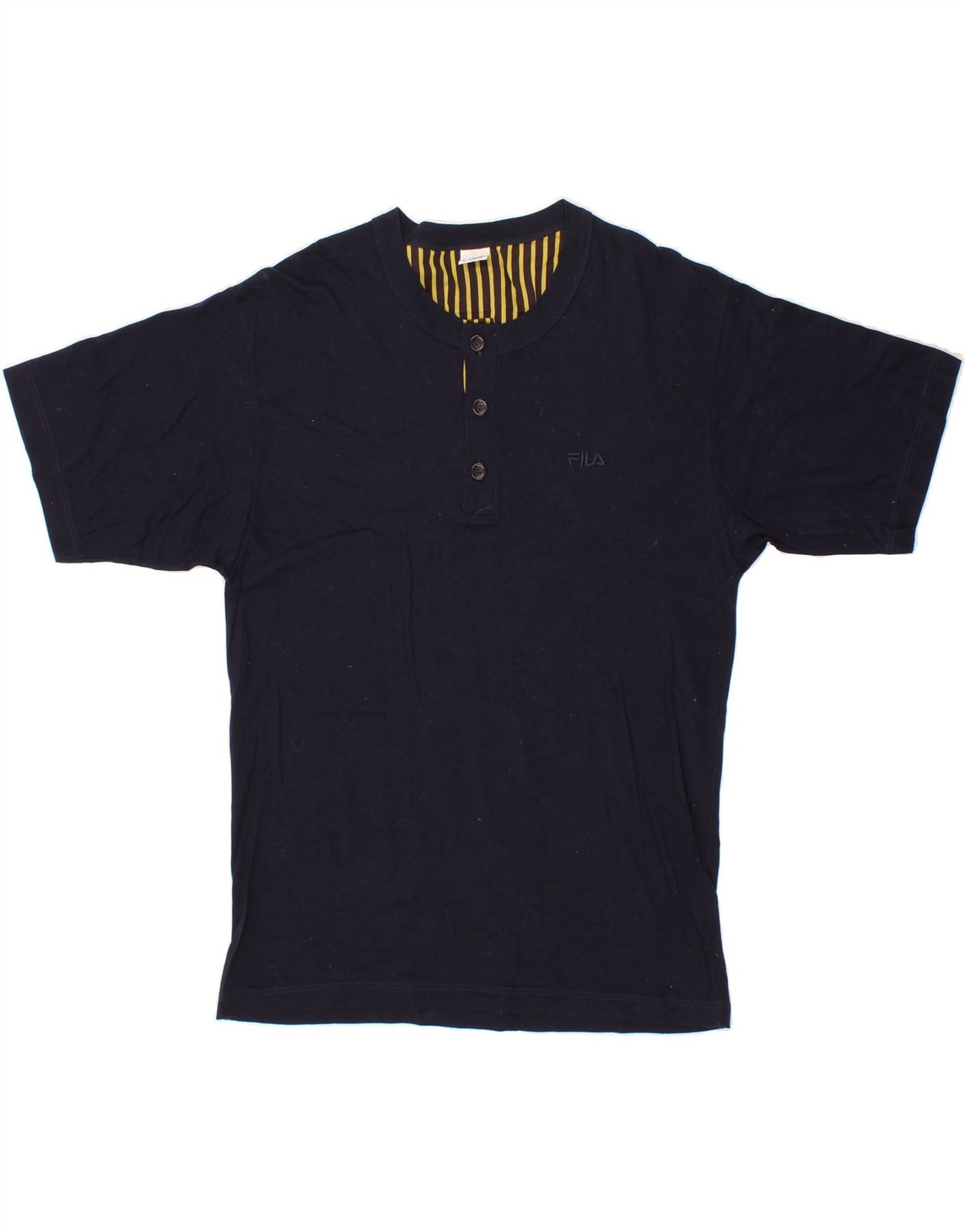 T shirt uomo FILA top media blu navy cotone BW10