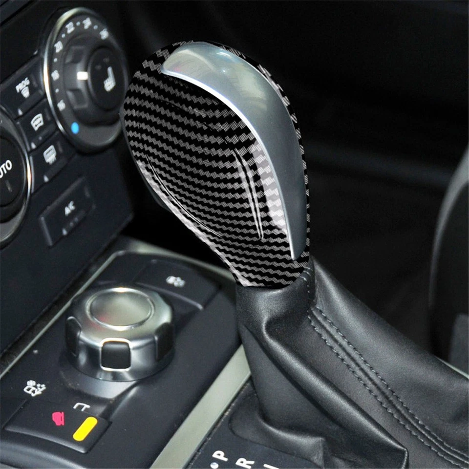 2PCS Gear Shift Knob Head Cover Trim Sticker For 2007-2015 Land Rover LR2 - Изображение 2 из 4