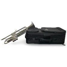 S.E. Shires Q10R Professional Trumpet – Silver Plate – SN Q3366 – w/ Case 