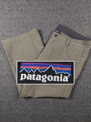 Patagonia Pants Womens 6 Green Happy Hiking Capri Trail Zip Pocket Outdoor Camp