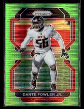 2021 Panini Prizm #327 Dante Fowler Jr. Neon Green Pulsar Card Atlanta Falcons