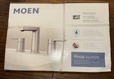 Moen Rinza 84629SRN Two-Handle Bathroom Faucet Spot Resist Brushed Nickel NEW 
