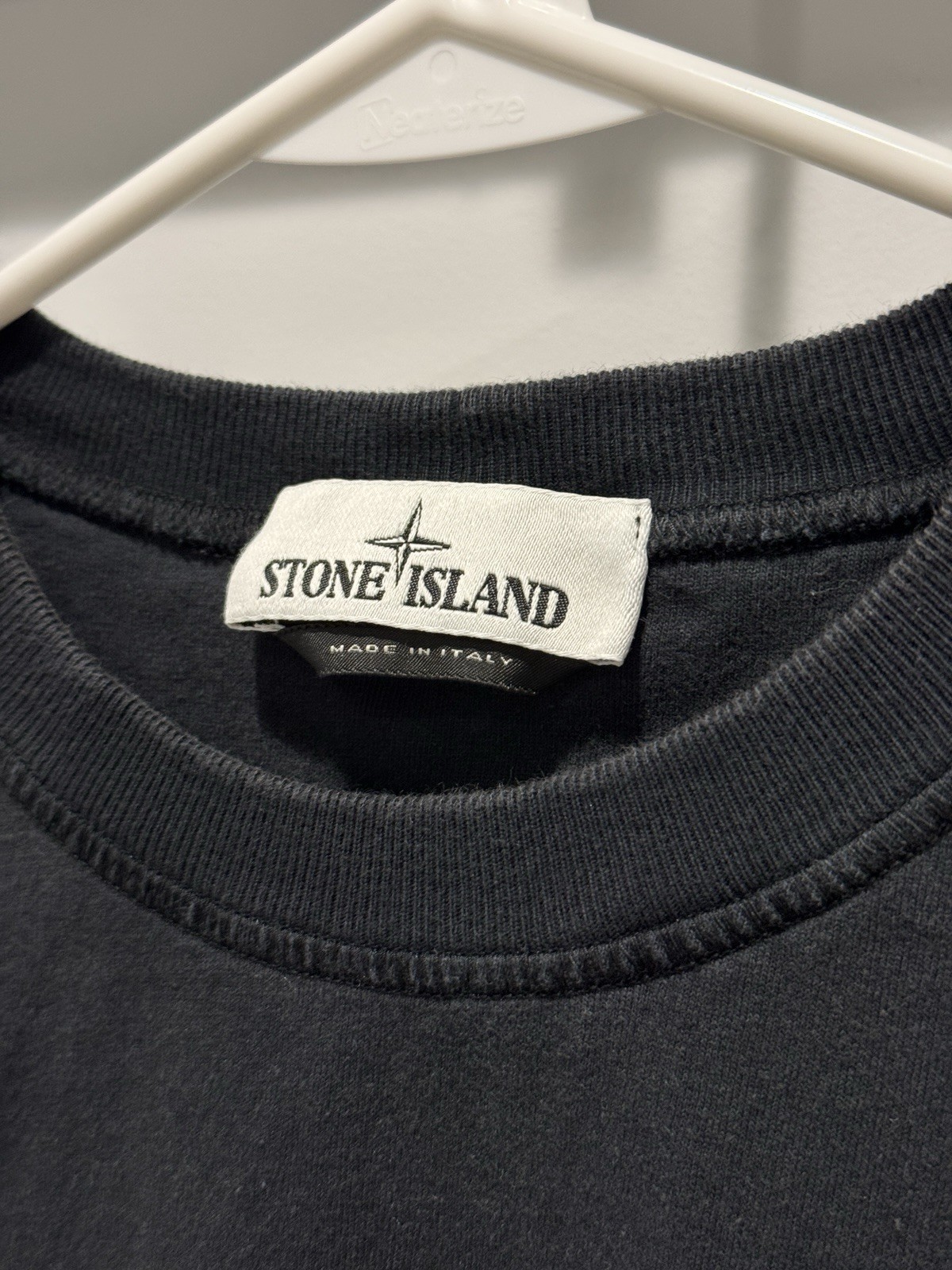 Stone Island Mens Black Patch Program Tee Size M … - image 5