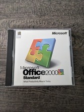 Microsoft MS Office 2000 Standard Edition Upgrade Install CD Key Vtg w case