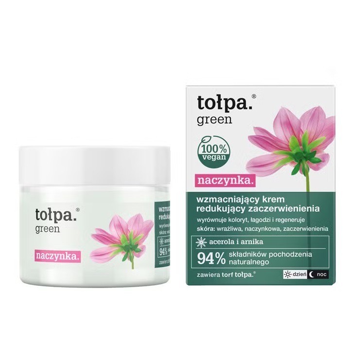 Tolpa Green Strengthening Cream 50ml – Reduces Redness & Soothes Sensitive Skin
