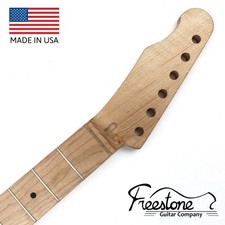 Mástil de guitarra - Arce rizado sobre arce duro - Estilo T - Se adapta a Fender Telecaster