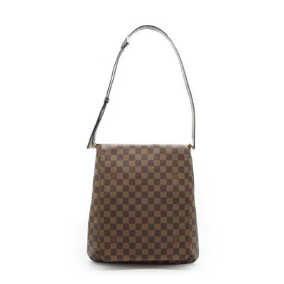 Sac à bandoulière Louis Vuitton Vintage marron Damier Ebene Musette - Photo 1/4
