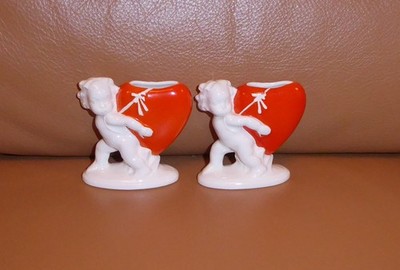 !!!! ART DECO MAX ROESLER RODACH 2 PUTTEN MIT HERZ KERAMIK !!!!