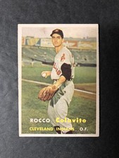 1957 Topps Rocco Colavito 212; ROOKIE, Sharp corners, Focused!