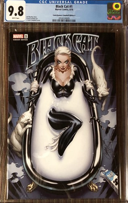 #ad BLACK CAT #1 CGC 9.8 COMICXPOSURE J SCOTT CAMPBELL EDITION A COVER $89.99
