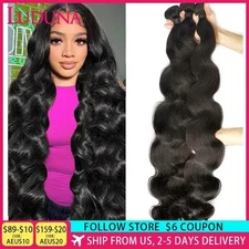 2025 Body Wave Bundles Human Hair Brazilian Hair Weave 1/3/4 Bundle Deals