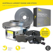 Rear Brake Disc Rotors and Brake Pad set for Mercedes Benz AMG C43 GLC43