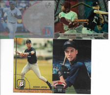 Derek Jeter 4 Card Lot With Stadium Club Iconic Card Reprint NM
