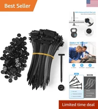 Quick-Install Nylon Cable Tie Buckles - 25 Pcs with 40 lbs Tensile Strength