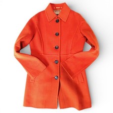 BURBERRY LONDON Cashmere Blend Soutien Collar Coat Red Nova Check 38