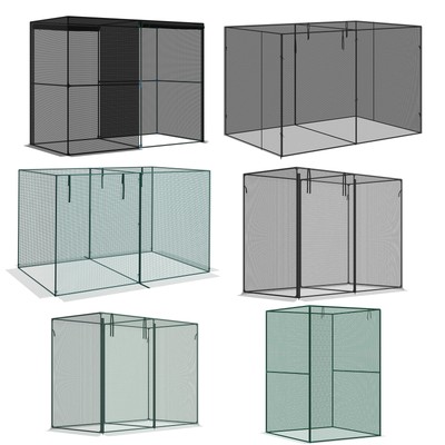 Outsunny Heavy Duty Outdoor Walk-in Crop Cage w/ High-Quality HDPE Cover
