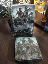 Walking Dead Hombre Cartera de Cuero y Cuaderno A5 Nuevo