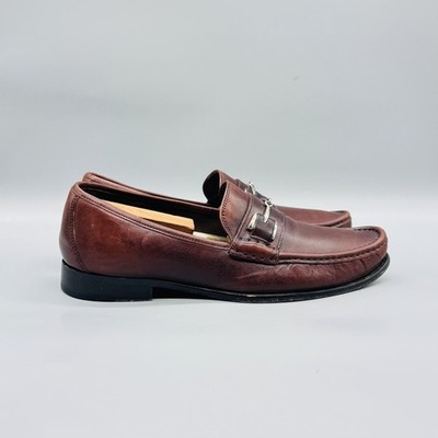 Cole Haan Shoes Mens 9.5 Brown Leather Bit Loafers Slip On  display picture 2