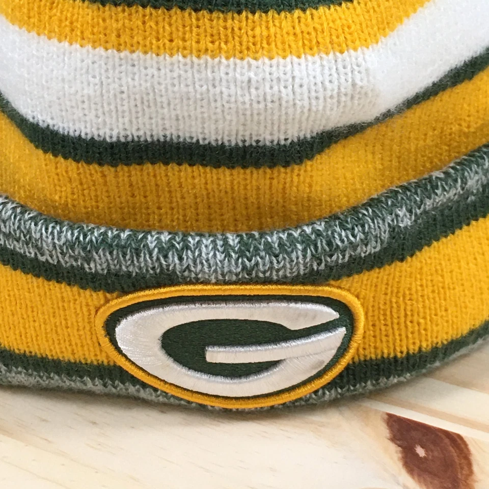 Green Bay Packers New Era NFL Invierno Gorro Pompón Sombrero Unisex Verde OS Acrílico Foto 3 de 4